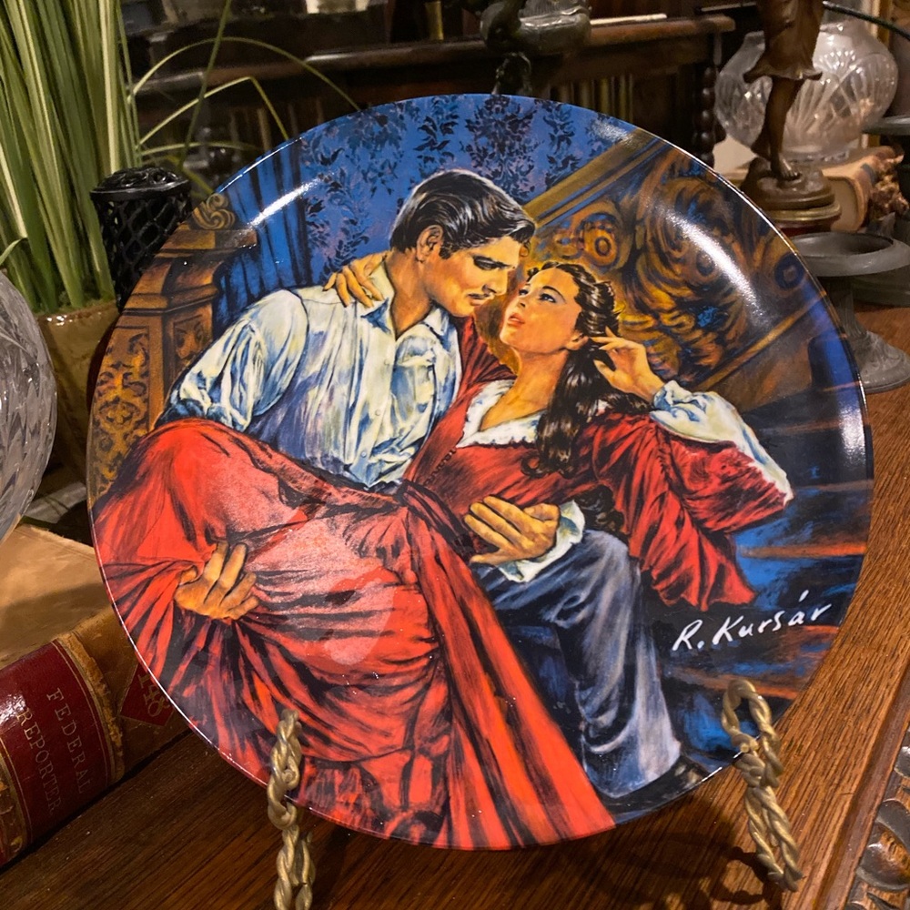 Scarlett and Rhett Plate 1986
